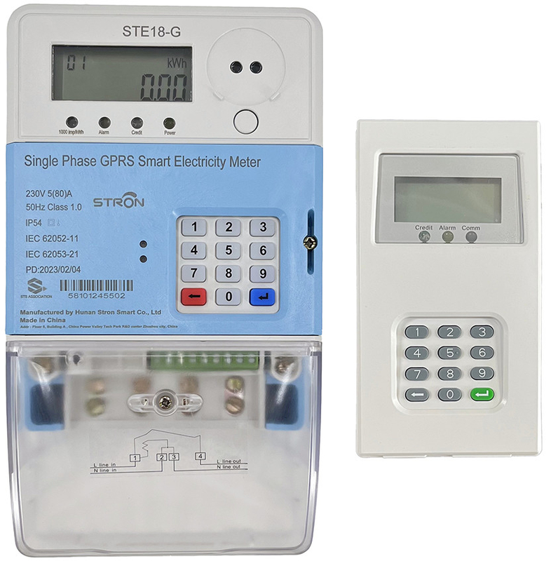 Tipo simbolico pagato anticipatamente della tastiera di monofase di energia del tester dell'allarme basso spaccato di credito