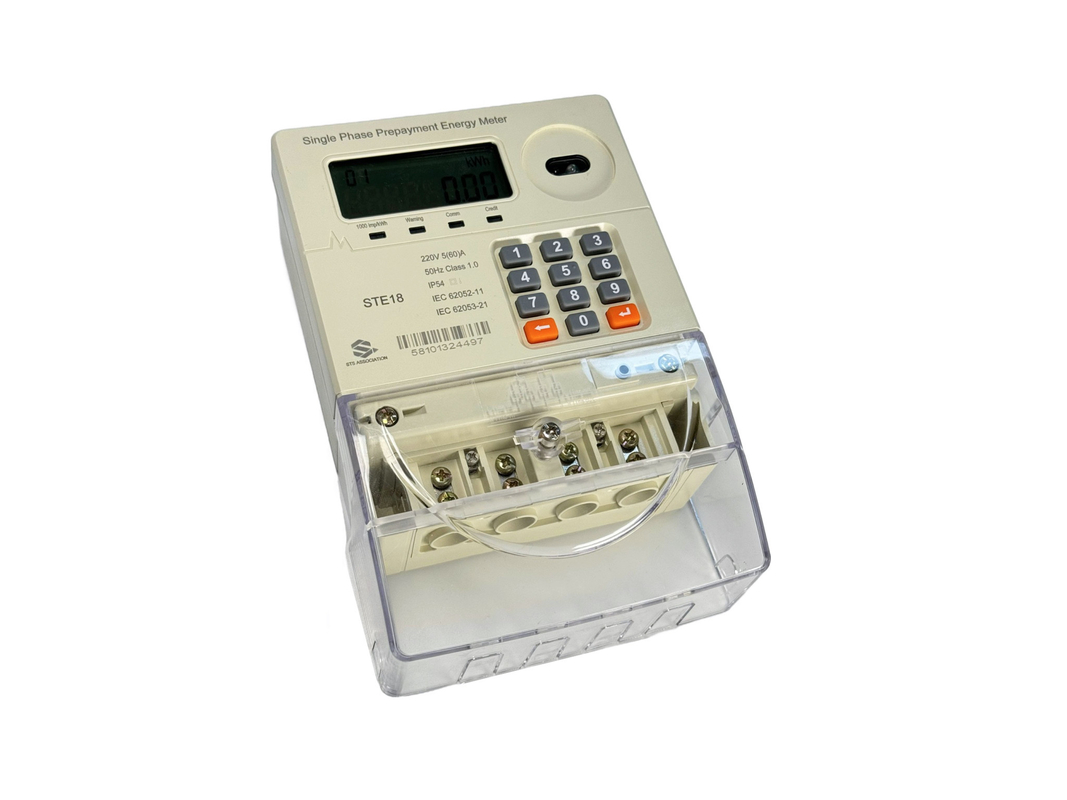 Tipo della tastiera del tester 230V di energia di fase di TOU Tariffs Prepaid Smart Single