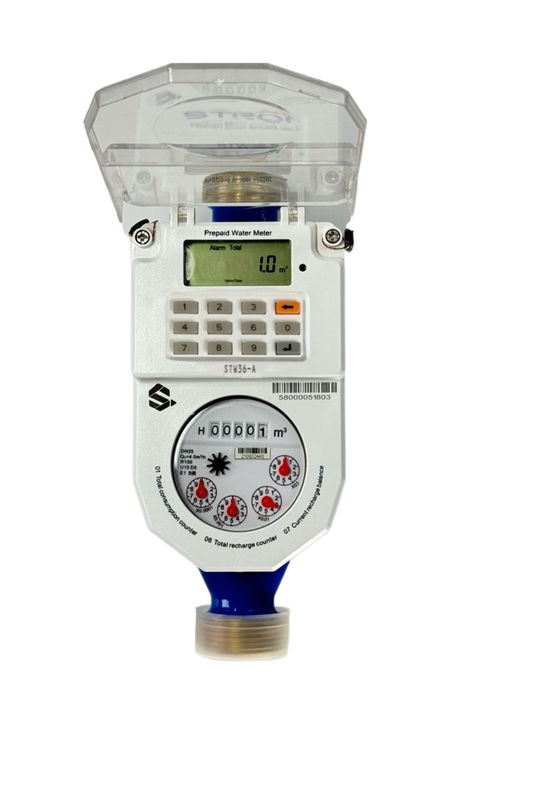 Intervallo di temperatura da meno 10 a 55 gradi Celsius Misuratore di flusso dell'acqua industriale Modalità prepagata Soluzione di misurazione del flusso per l'industria