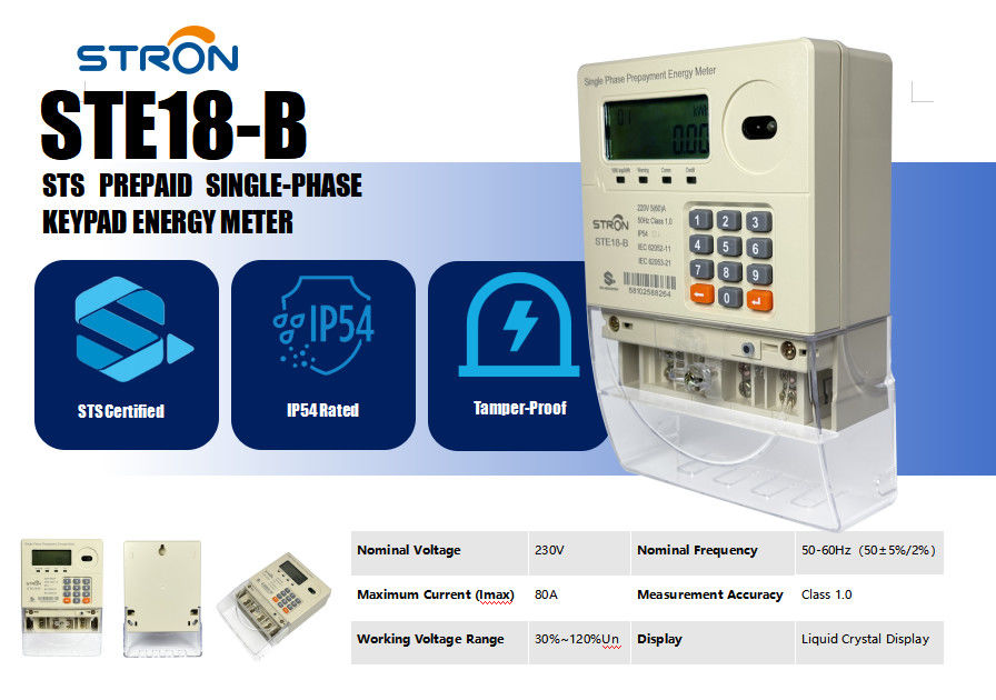 Contatore elettrico prepagato intelligente con pagamento mobile, registrazione dati per 10 anni e interruzione automatica in caso di manomissione