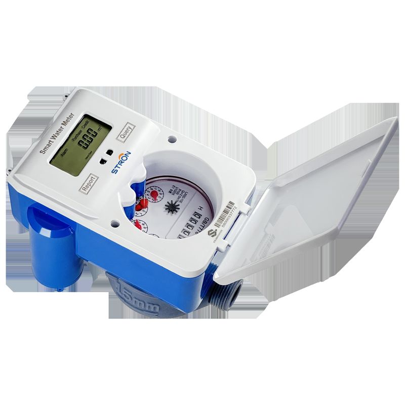 Contatore d'acqua intelligente in ottone/plastica a radiofrequenza prepagato con tastiera divisa STS certificato NEMSA con CIU