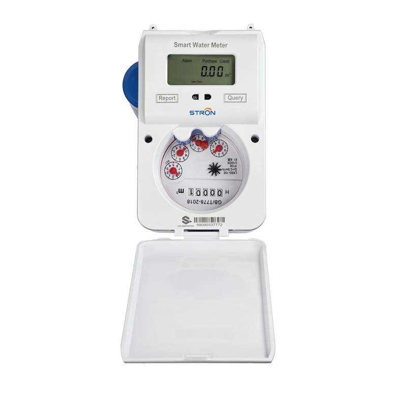 Vendita diretta in fabbrica di contatore d'acqua prepagato Laura RF wireless intelligente ad alta capacità IP68 con tastierino separato, batteria ad alta capacità, OEM