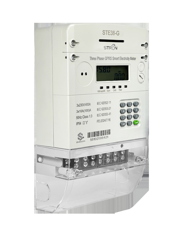 Contatore elettrico prepagato intelligente con intervallo di temperatura 0-50°C, rilevamento manomissioni e tastiera