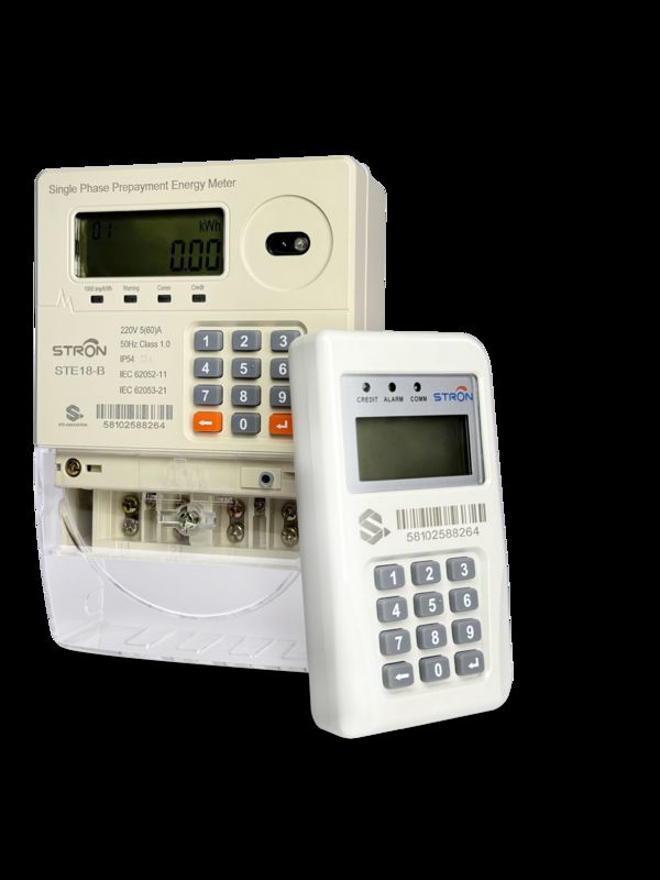 Contatore elettrico prepagato intelligente con pagamento mobile, registrazione dati per 10 anni e interruzione automatica in caso di manomissione