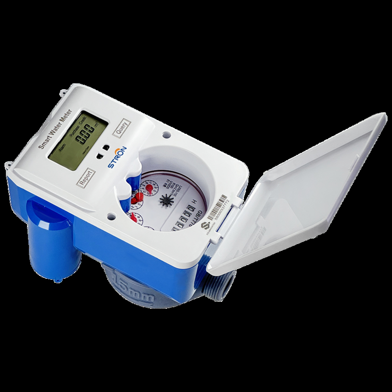 Contatore d'acqua intelligente STS altamente integrato Pressione di esercizio ≤1.6Mpa Contatore per acqua fredda per la gestione del consumo idrico