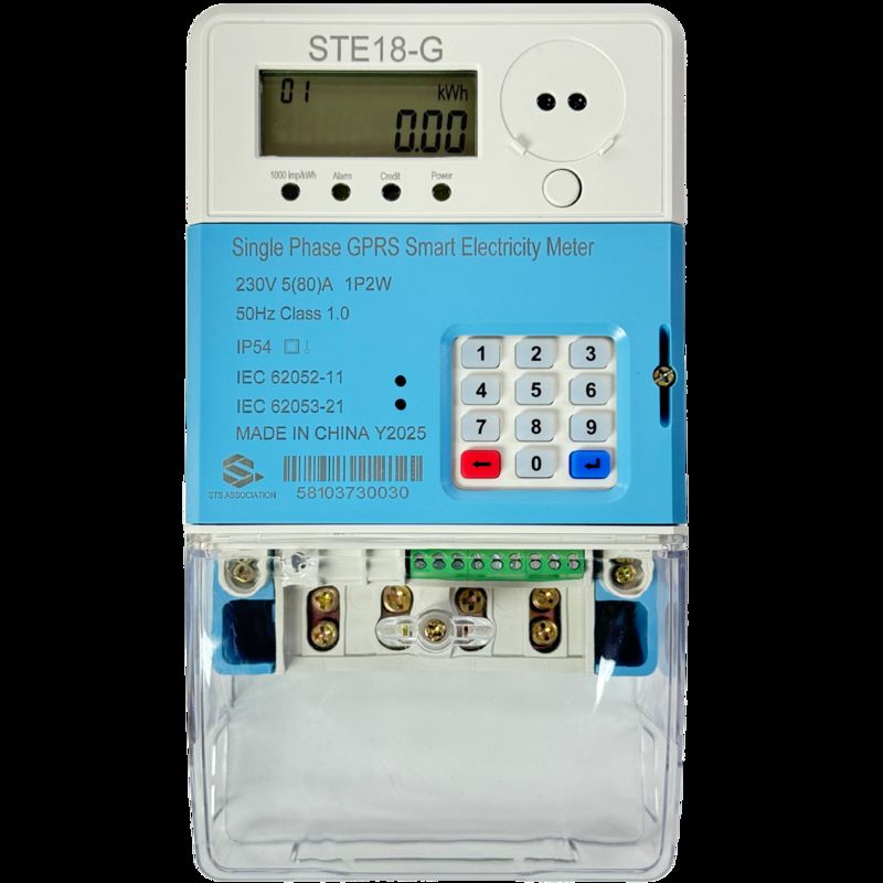 Modulo 4G e RF controllo remoto wireless singolo-fase prepagato elettrico contatore - STS Secure Encryption, Reset & Anti-Tampering, Prepaid Smart Energy Meter