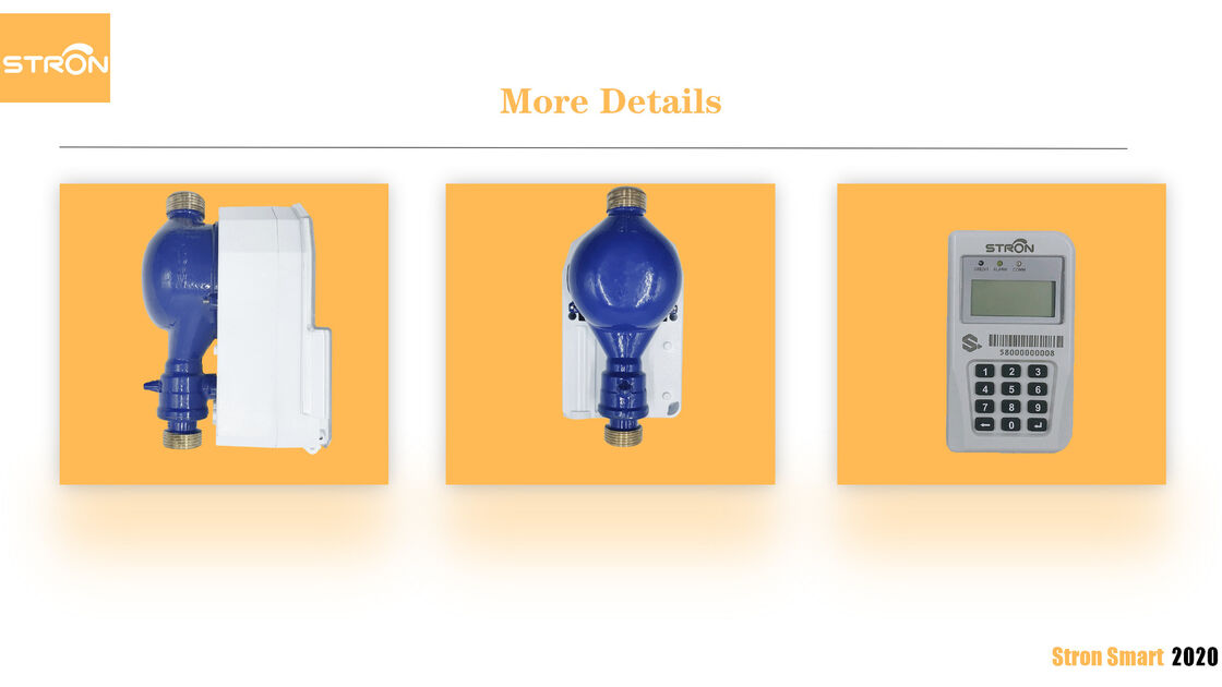 STS Integrated Keypad Smart Water Meter con protezione IP68 e dimensioni DN15 per una misurazione accurata del flusso d'acqua