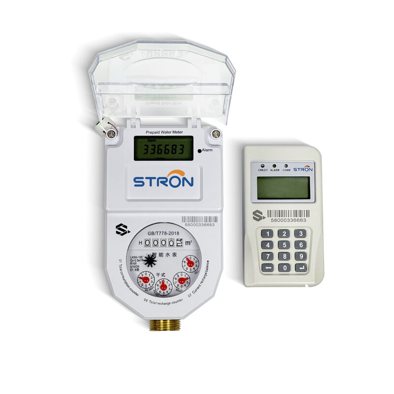 STS Standard Prepaid Water Meter with Automatic Valve Control LCD Display and IP68 Waterproof