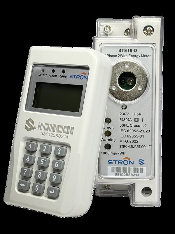Keypad Input Way Smart Prepaid Electricity Meter con precisione di classe 1 e protezione da ingresso IP54 adatto al monitoraggio dell'energia