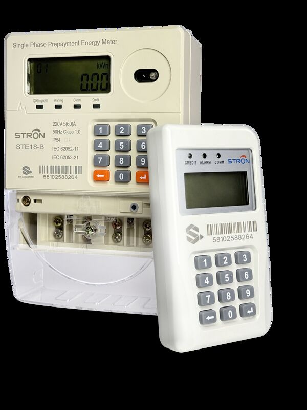 IP54 Intelligent Multi Tariff/Anti-tamper/Power-limit Prepaid Keypad Single Phase Electricity Meter con software di vendita