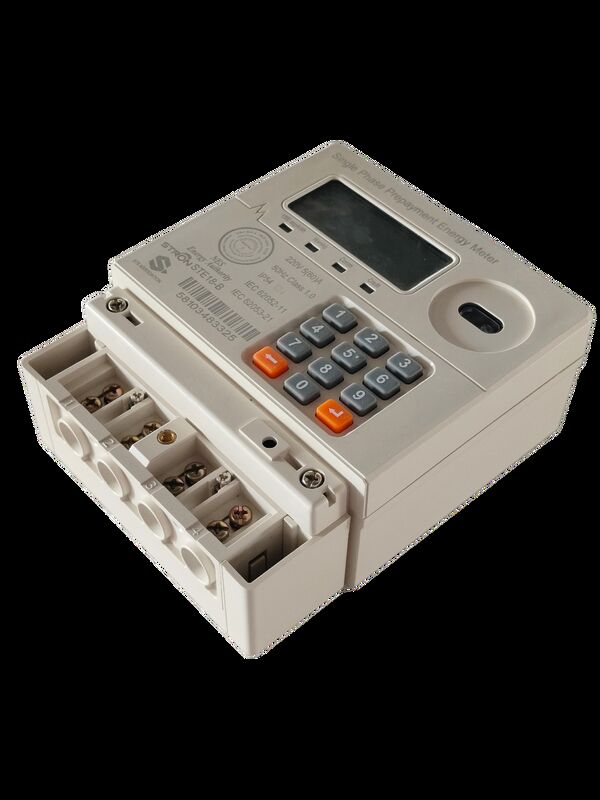 Tipo di token prepagato Contatore elettrico prepagato intelligente integrato con capacità illimitata e software di vendita Stronpay che supporta l'energia