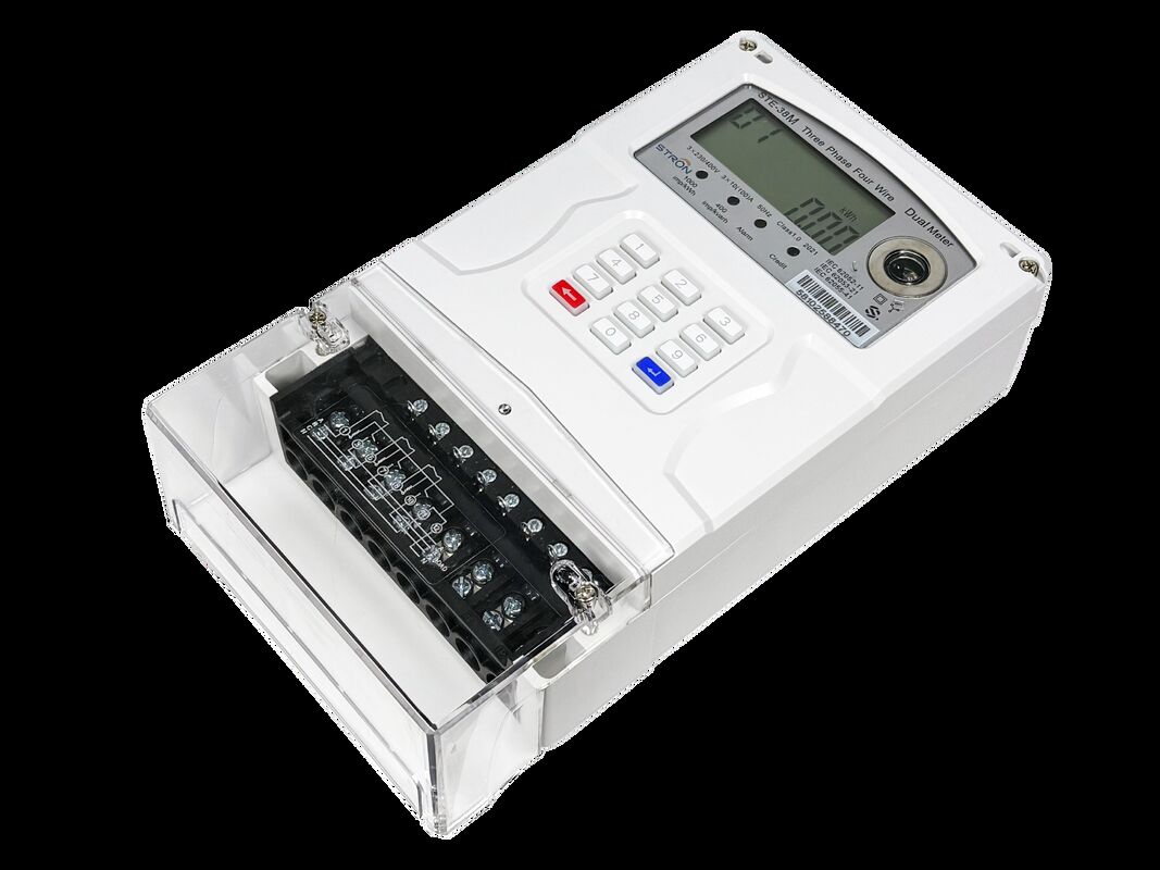 STS Smart Prepaid Electricity Meter con tensione della batteria di 3,3 V e corrente di riposo di 0,5 mA che garantisce il funzionamento a lungo termine e la raccolta dei dati