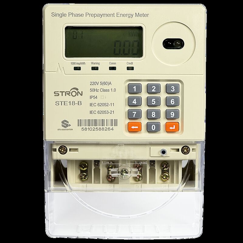 Contatore elettrico prepagato intelligente con interruzione automatica del relè quando il credito raggiunge lo zero, garantendo un servizio elettrico sicuro e prepagato