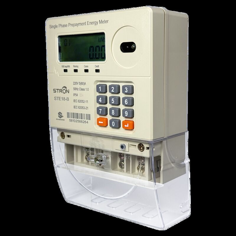 Contatore elettrico prepagato intelligente con interruzione automatica del relè quando il credito raggiunge lo zero, garantendo un servizio elettrico sicuro e prepagato