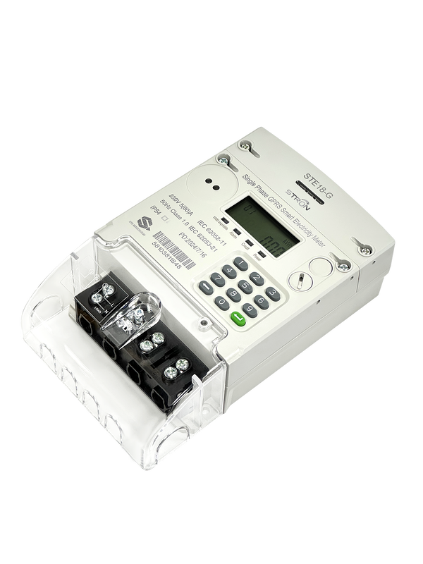 Class 1 Accuracy Smart Prepaid Electricity Meter Featuring Keypad Input and Stronpay Vending Software Supporting Energy Usage