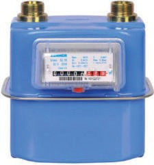 Due misuratore di portata del gas del compatto del tubo 0.8L, contatore del gas del diaframma 1.6m3/H
