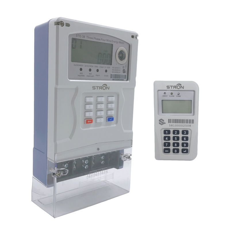 Tipo spaccato standard telecomandato contatore elettrico trifase astuto residenziale della tastiera dello STS