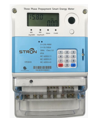 Metro astuto spaccato pagato anticipatamente di elettricità di monofase della tastiera LORA rf con CIU