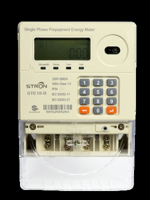 IP54 Intelligent Multi Tariff/Anti-tamper/Power-limit Prepaid Keypad Single Phase Electricity Meter con software di vendita