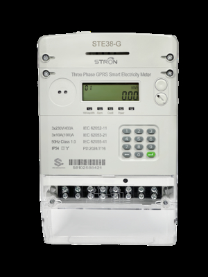 3*230V di tensione nominale Smart Prepaid Electricity Meter con opzioni di comunicazione via cavo e wireless compatibili con reti 2G e 4G