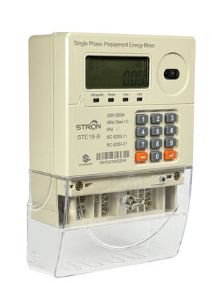 STS monofase M-PESA Keypad Smart Prepaid Electricity Meter con display LCD e precisione di classe 1