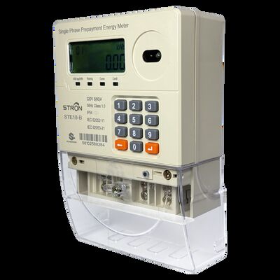 Contatore Elettrico Monofase Prepagato Split STE18-B con Interfaccia Utente CIU, Impermeabile e Antipolvere IP54, Certificato STS, Supporta Tariffa TOU, Comunicazione LoRa-RF e PLC Opzionale