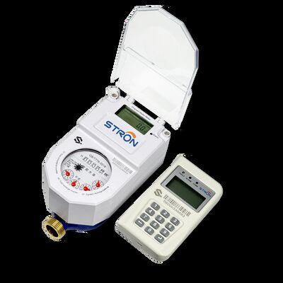 Contatore d'acqua prepagato multi-jet STS. Display LCD, gestione prepagata. Contatore d'acqua intelligente. Dispositivo altamente integrato progettato per misurazioni accurate e trasmissione dati.