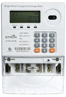 Contatore elettrico prepagato intelligente con interruzione automatica del relè quando il credito raggiunge lo zero, garantendo un servizio elettrico sicuro e prepagato