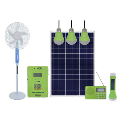 30watt sistemi a energia solare residenziali, sistema domestico solare portatile 60HZ