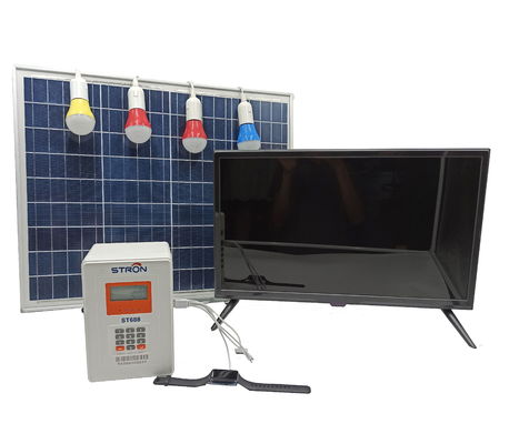 Sistema solare domestico portatile da 12V, sistema solare da 50W per l'elettricità domestica